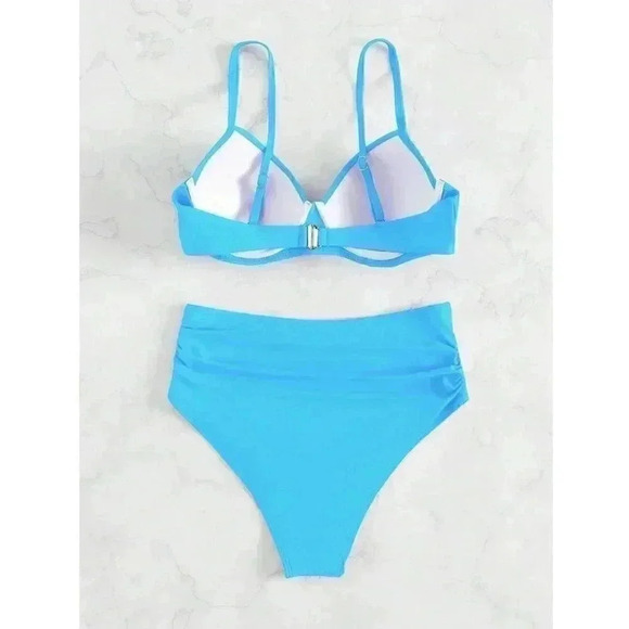 Ocean Blues Push Up Bikini Swimsuit - Picture 4 of 8